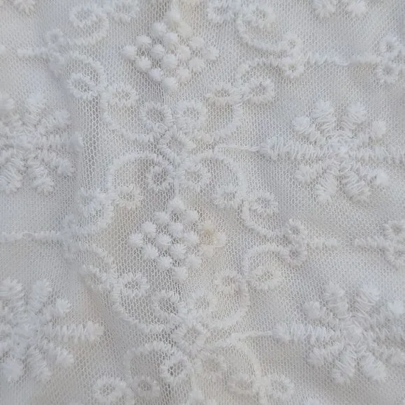 Genuine Kids By Oshkosh 3T White Embroidered Short Sleeve Blouse - Picture 3 of 7